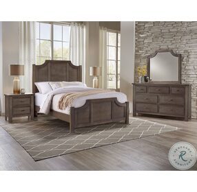 Maple Road Maple Syrup Scalloped Low Profile Bedroom Set