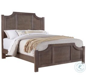 Maple Road Maple Syrup Queen Scalloped Low Profile Bed