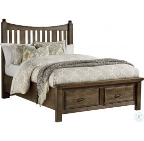 Maple Road Maple Syrup Queen Poster Storage Bed