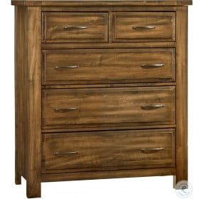 Maple Road Antique Amish 5 Drawer Chest