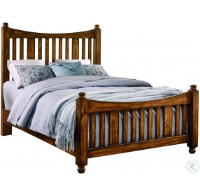 Maple Road Antique Amish King Poster Bed