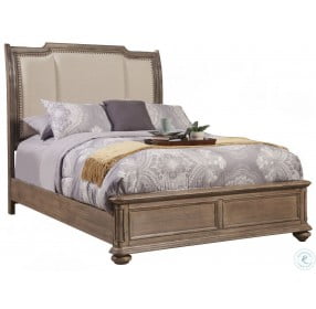 Melbourne Truffle California King Upholstered Sleigh Bed
