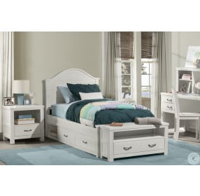 Highlands Bailey White Youth Arch Bedroom Set With Storage Unit