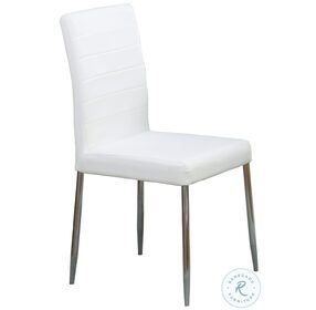 Vance White Upholstered Side Chair Set of 4