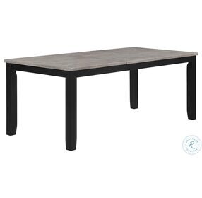 Elodie Gray And Black Extendable Dining Table