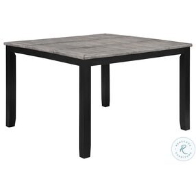 Elodie Gray And Black Extendable Counter Height Dining Table