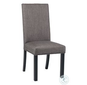 Hubbard Charcoal Upholstered Side Chair Set of 2