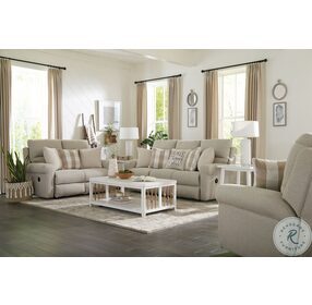 Westport Cement Lay Flat 85" Reclining Living Room Set