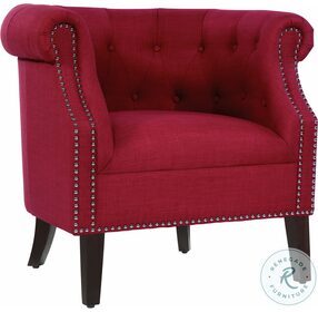 Karlock Red Accent Chair