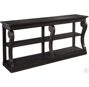 Homestead Aged Black Console Table