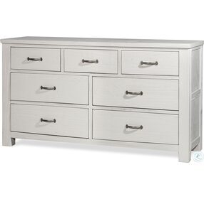 Highlands White 7 Drawer Dresser