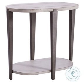 Sterling Weathered White Chairside Table