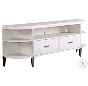 Sterling Weathered White Finish 68" TV Console