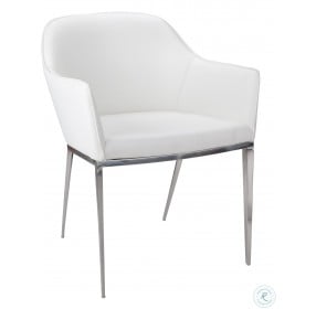 Stanis White Armchair