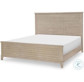 Edgewater Soft Sand Queen Panel Bed