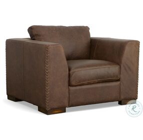 Hawkins Brown Leather Chair