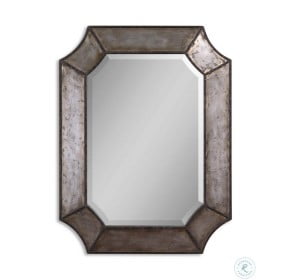 Elliot Distressed Hammered Aluminum Mirror