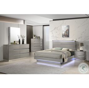 Paradox Gray Panel Bedroom Set
