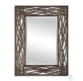 Dorigrass Distressed Mocha Brown Mirror