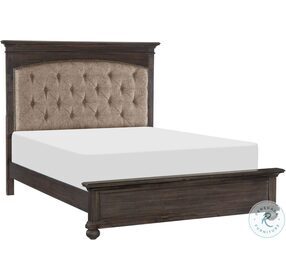 Motsinger Wire Brushed Rustic Brown Queen Panel Bed