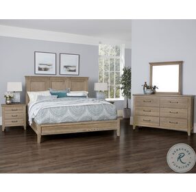 Passageways Deep Sand Mansion Panel Bedroom Set With Low Profile Footboard