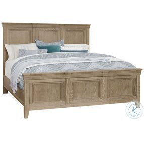 Passageways Deep Sand Queen Mansion Panel Bed With Mansion Footboard