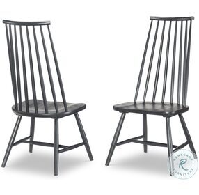 Concord Charred Oak Windsor Side Chair Set Of 2
