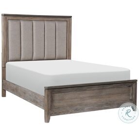 Newell Gray And Oak California King Panel Bed