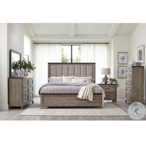 Newell Gray And Oak Panel Bedroom Set