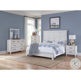 Laurelville Antique White Low Profile Bedroom Set