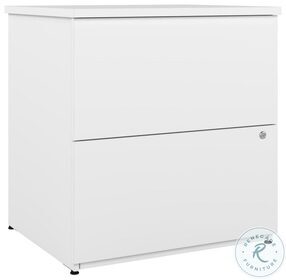 Ridgeley Pure White 28" 2 Drawer Lateral File Cabinet