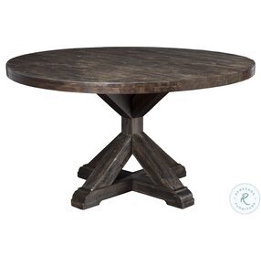 Newberry Salvaged Gray Round Dining Table