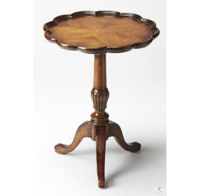 Masterpiece Dansby Vintage Oak Pedestal Table