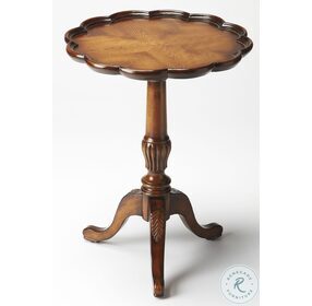 Masterpiece Dansby Vintage Oak Pedestal Table
