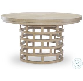 Biscayne Malabar And Alabaster Extendable Oval Dining Table