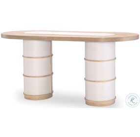 Biscayne Malabar And Alabaster Double Pedestal Counter Height Dining Table
