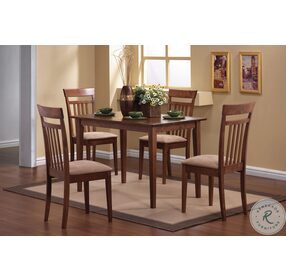 Robles Chestnut And Tan 5 Piece Dining Set