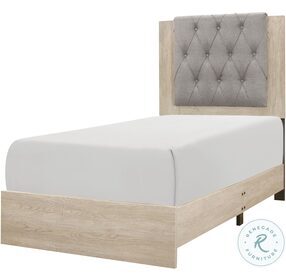 Whiting Cream Twin Panel Bed In A Box