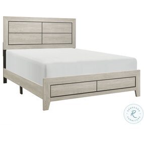 Quinby Light Brown California King Panel Bed In A Box