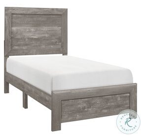 Corbin Gray Twin Panel Bed In A Box