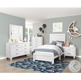 Corbin White Youth Panel Bedroom Set In A Box