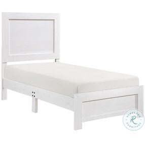 Corbin White Twin Panel Bed In A Box