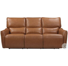 Portland Leather Dual Power Reclining Sofa