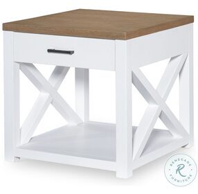 Franklin White End Table
