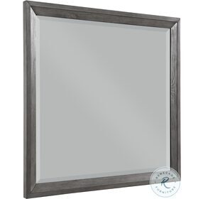 West End Wire Brushed Gray Mirror