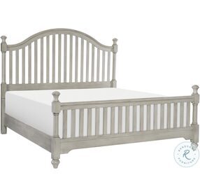 Mossbrook Light Gray King Poster Bed
