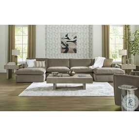 Sophie Cocoa 4 Piece Chaise Sectional