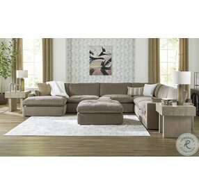 Sophie Cocoa 6 Piece LAF Chaise Sectional