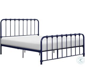 Bethany Blue Queen Metal Bed In A Box