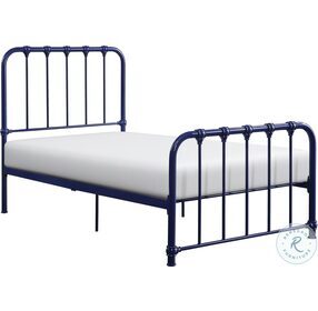 Bethany Blue Twin Metal Bed In A Box